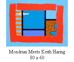 Mondrian Meets Keith Haring